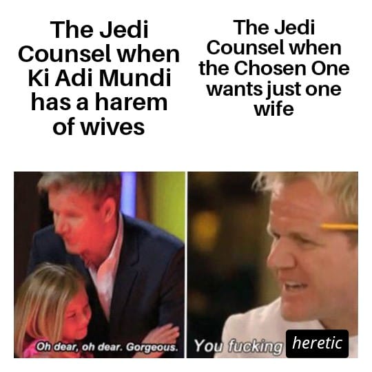 The meme is a humorous comparison between two biblical figures: the biblical figure of God/Jehovah (the "Lord") and the ancient Egyptian deity Set, who was often depicted as a god with the head of an animal.